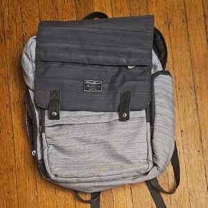 Eddie Bauer Charcoal and Light Gray Backpack